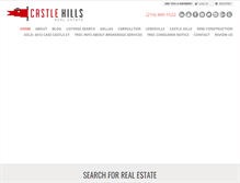 Tablet Screenshot of castlehillsrealestate.com